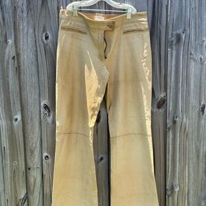 Beige Flared Pants
